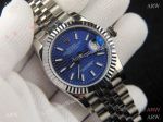 Replica Rolex Datejust 36 Silver Jubilee Blue Motif Dial Watch